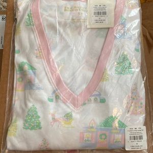 TBBC BEAUFORT Coastal lounge v neck set pastel palm pink sleigh bells Christmas